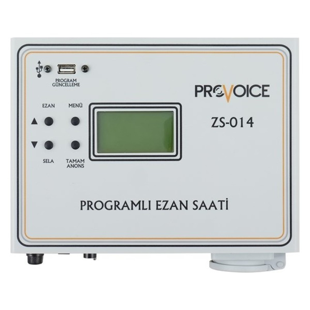 Provoice ZS-014 Programlı Ezan Saati Duvar Tipi Ezanmatik Stüdyo ve Sahne Ekipmanları Fiyatı