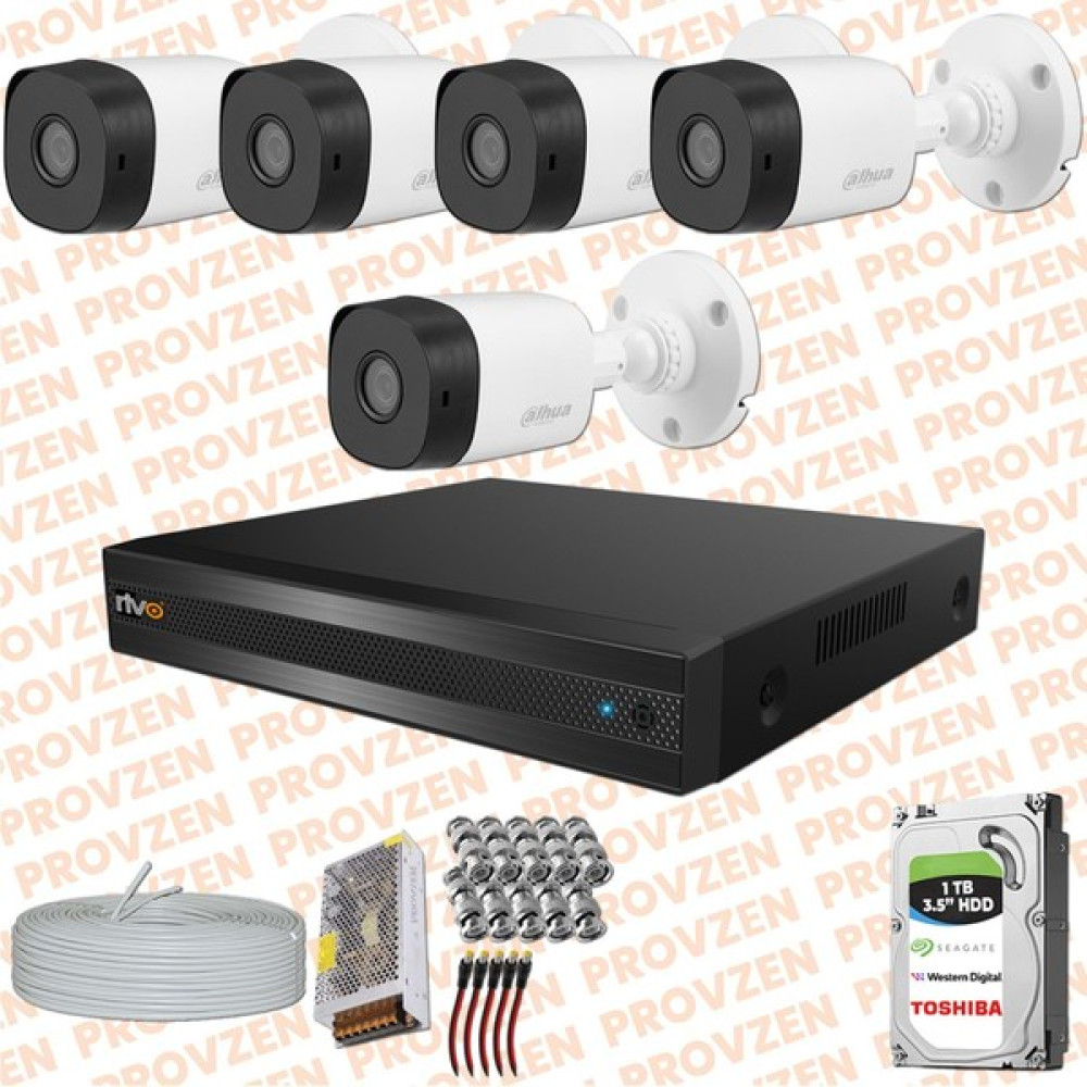 Provzen Rv Dahua 5 Kamera Fullhd Güvenlik Kamerası Set 1tb HDD Oto Boyaları Fiyatı