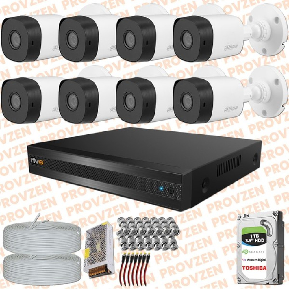 Provzen Rv Dahua 8 Kamera Fullhd Güvenlik Kamerası Set 1tb HDD Oto Boyaları Fiyatı