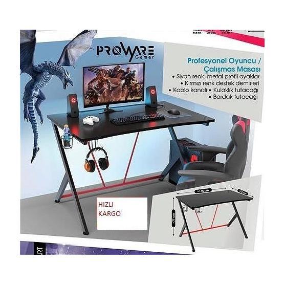 Proware Gamer 7402 Profesyonel Oyuncu Masası