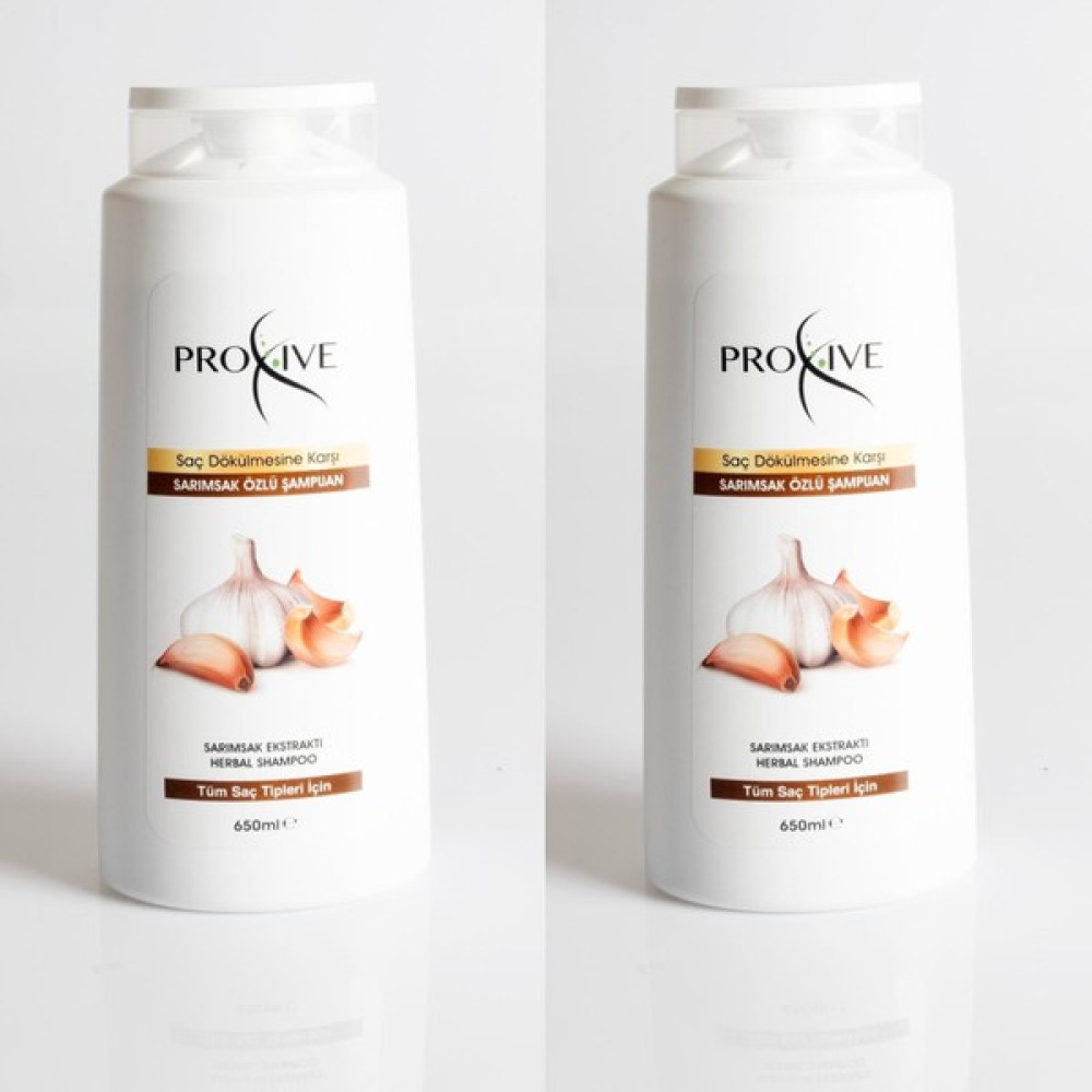 Proxive Tuzsuz Parabensiz Silikonsuz Boyasız Sarımsak Şampauanı 650 ml x 2 Li Oto Boyaları Fiyatı
