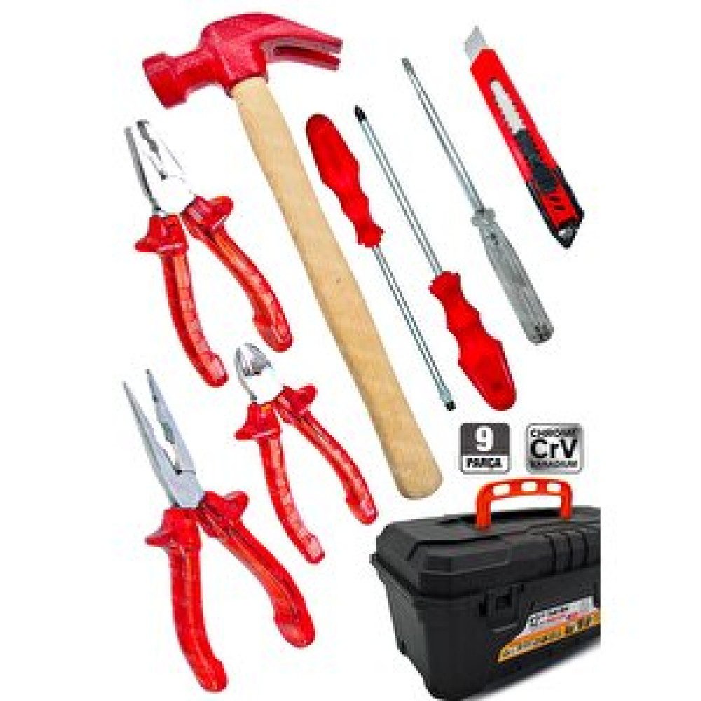 Proxtech 10 Pcs Full Takım El Aleti Kiti Pense Kombin,3 Metre,çekiç,yıldız,düz,tamir Kiti Pense Fiyatı