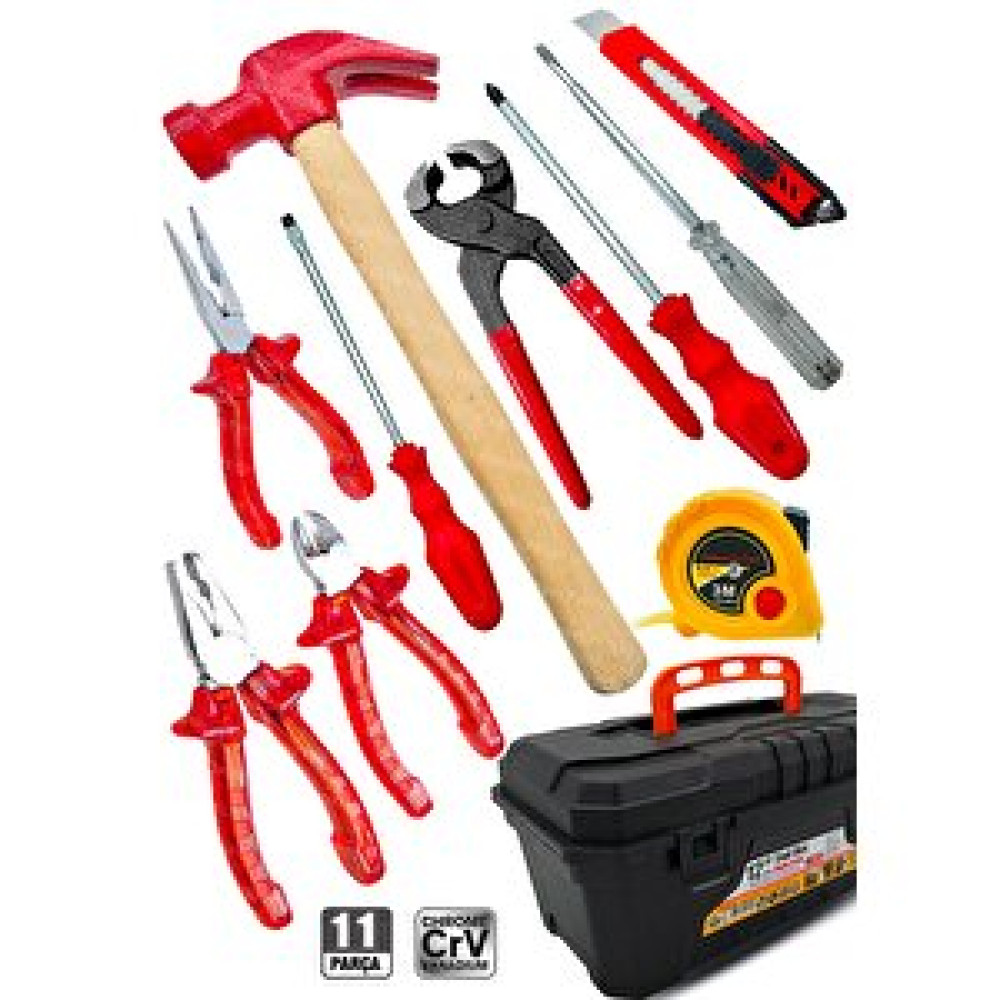 Proxtech 11 Pcs Full Takım El Aleti Kiti Pense Kombin,3 Metre,çekiç,yıldız,düz,kerpeten Tamir Kiti Pense Fiyatı