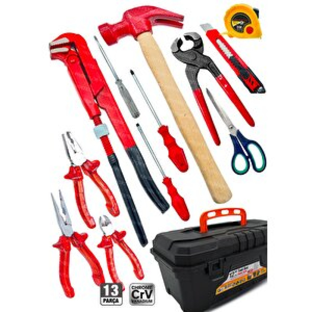 Proxtech 13 Pcs Full Takı El Aleti Kiti Pense Kombin,3 Metre,maşalıboruanahtarı,yıldız,düz,çekiç Tamir Kit Nalburiye & Hırdavat Fiyatı