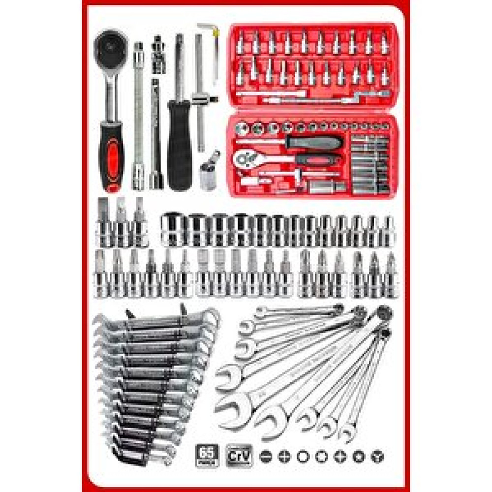 Proxtech 65 Parça 53 Mini Lokma Takımı Otomatik Cırcırlı 1/4" 12 Parça Kombine Açık Ağız-yıldız Anahtar Takı Lokma Takımı Fiyatı