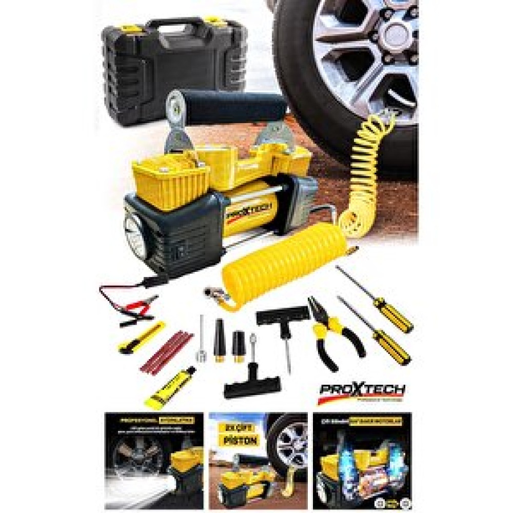 Proxtech Ağır Hizmet Çift Silindirli 12v 150psi Taşınabilir Arabakamyon Bot Lastik Şişirme Hava Kompresörü Yedek Parça - Elektrikli El Aletleri Fiyatı