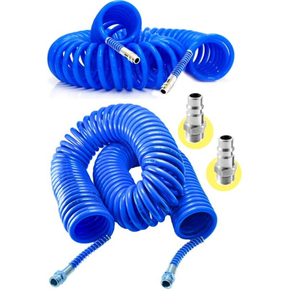 Proxtech Hava Üfleme Toz Alma 15 Mt Spiral Hava Hortumu ve Bağlantı Aparatı Hava Kompresörü Fiyatı