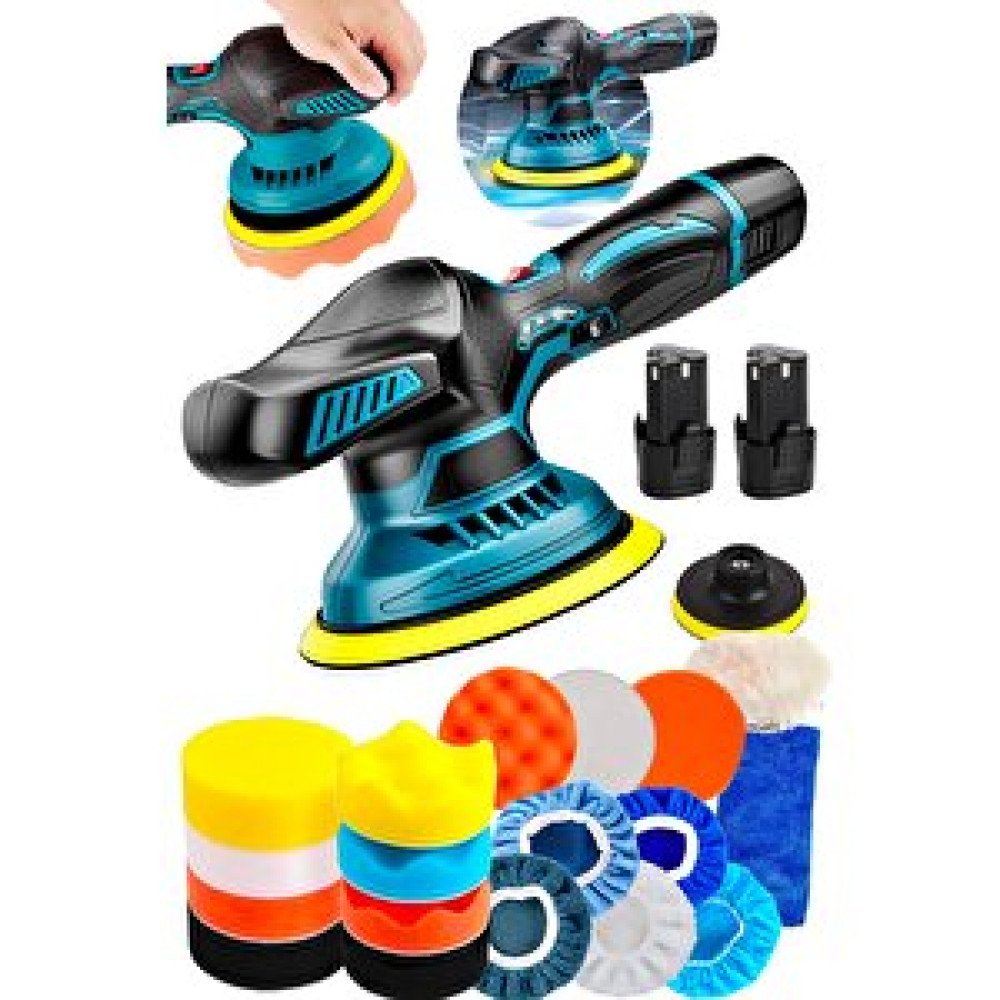 Proxtech Orbital Kablosuz Akülü Lityum 2x Batarya 6 Devir Ayarlı Detay Pasta Cila Polisaj Makinesi Ful Set Zımparalama Makinesi Fiyatı