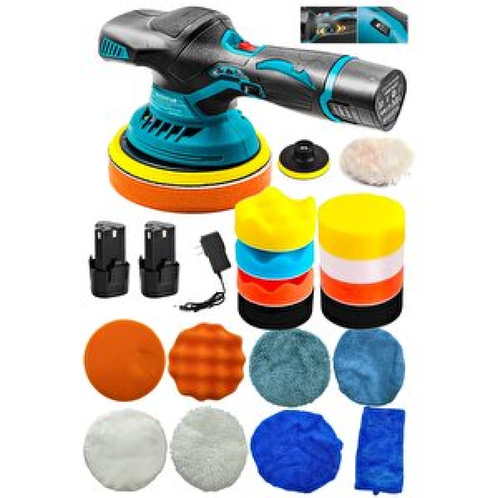 Proxtech Orbital Kablosuz Akülü Lityum 2x Batarya 6 Devir Ayarlı Detay Pasta Cila Polisaj Makinesi Ful Takım Zımparalama Makinesi Fiyatı