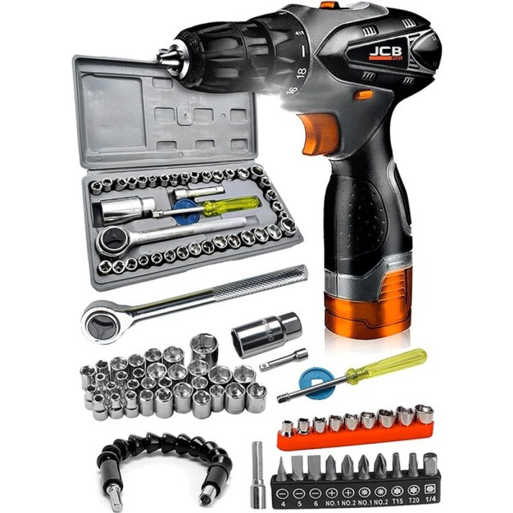 Proxtech Pro 64 Parça JSR1800 Professionel Akülü Vidalama Matkap,krom Kaplı Çelik 40 Parça Cırcırlı Lokma Seti Matkaplar Fiyatı