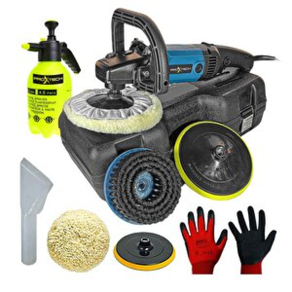Proxtech Profesyonel 6 Kademeli Devirli Koltuk Yıkama Zımpara Pasta Cila Polisaj Makinesi Zımparalama Makinesi Fiyatı