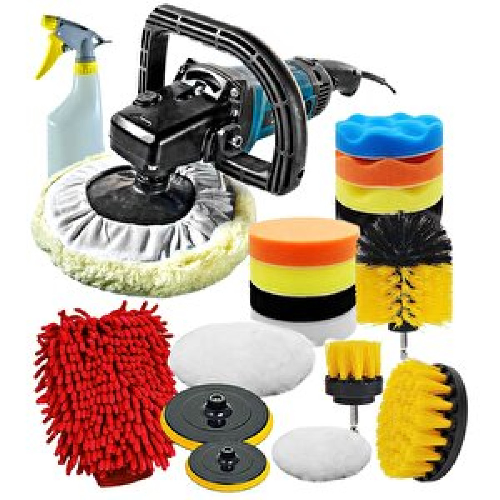 Proxtech Prox 20 Parça Hobiset Pasta Cila Koltuk Yıkama Parlatma Devir Ayarlı Polisaj Makinesi Set Ful Set-2 Zımparalama Makinesi Fiyatı