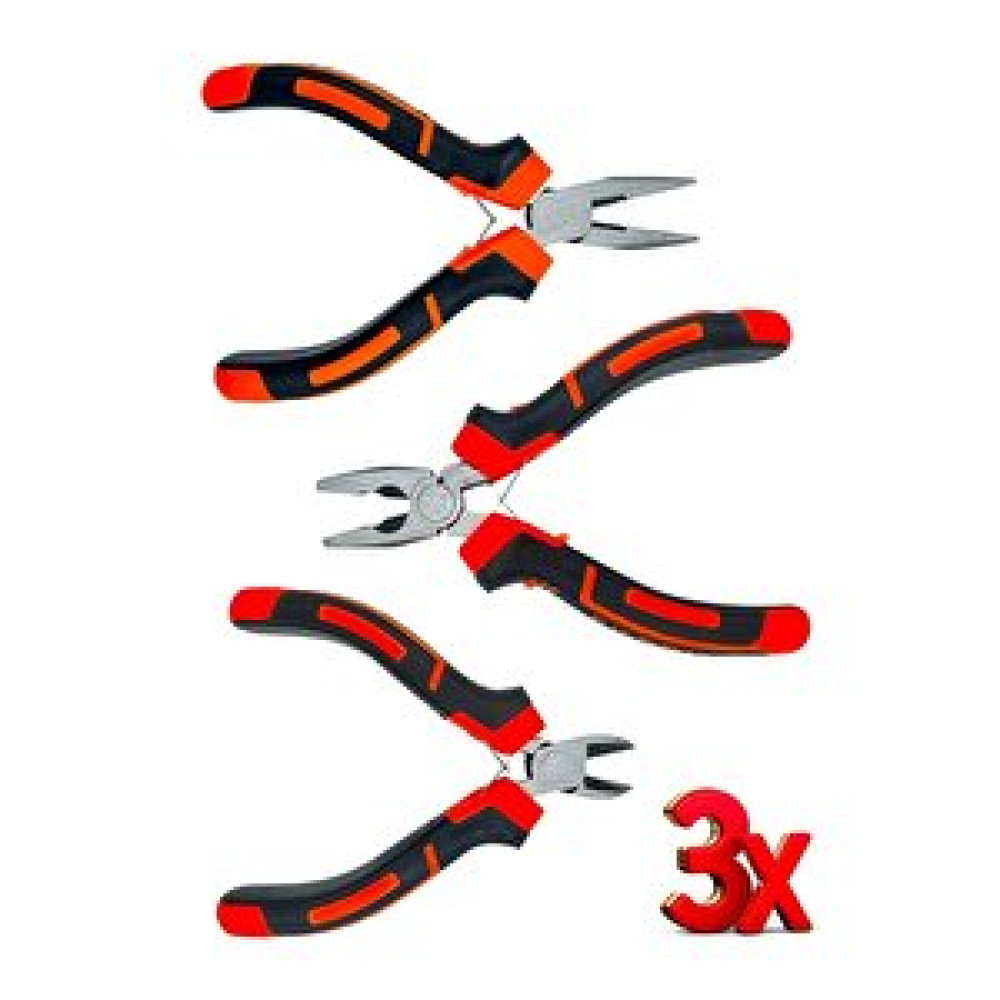 Proxtech Yüksek Kalite Mini 3lü Kombine Pense Kargaburun Yankeski Mini Kombine Set Pense Fiyatı