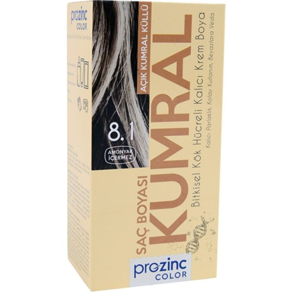 Prozinc Color 8.1 Açık Kumral Küllü Saç Boyası Fiyatı
