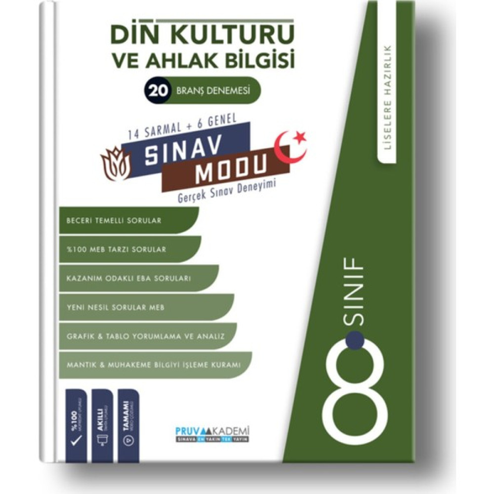 Pruva 8. Sınıf Din Kültürü Deneme Kaynak Kitapları Fiyatı