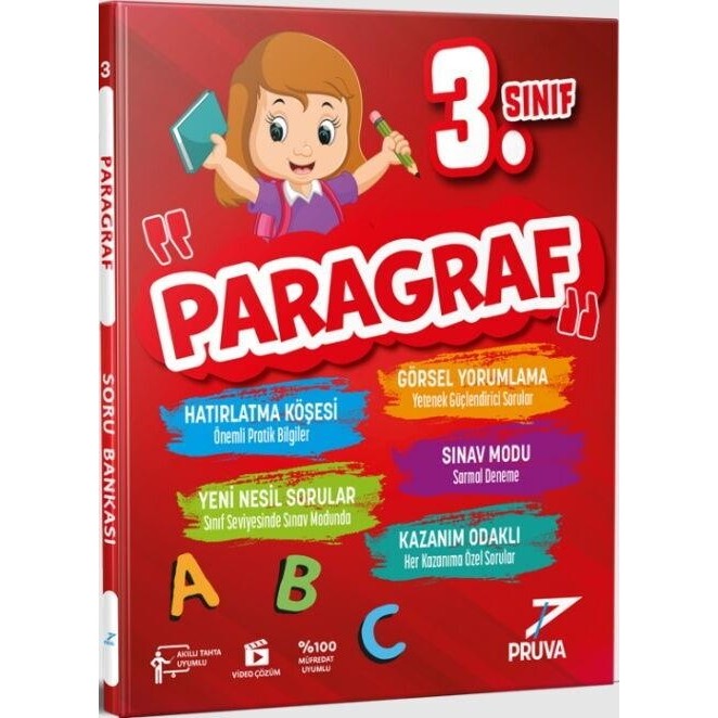 Pruva Akademi 3. Sınıf Paragraf Soru Bankası Türkçe Fiyatı