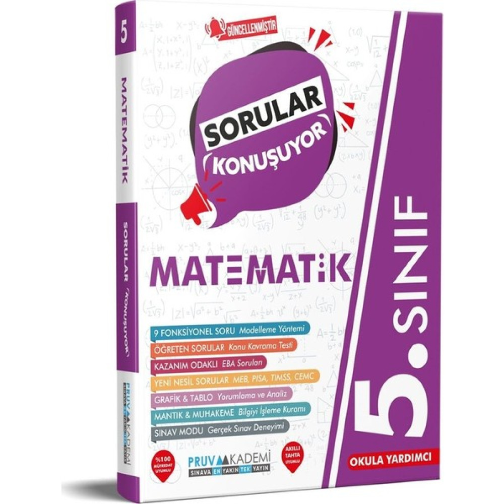 Pruva Akademi 5. Sınıf Matematik Sorular Konuşuyor Matematik Fiyatı