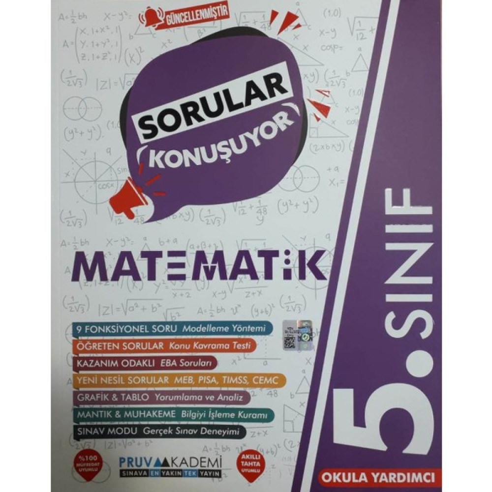 Pruva Akademi 5.sınıf Matematik Güncel Sorular Konuşuyor Soru Bankası Kaynak Kitapları Fiyatı