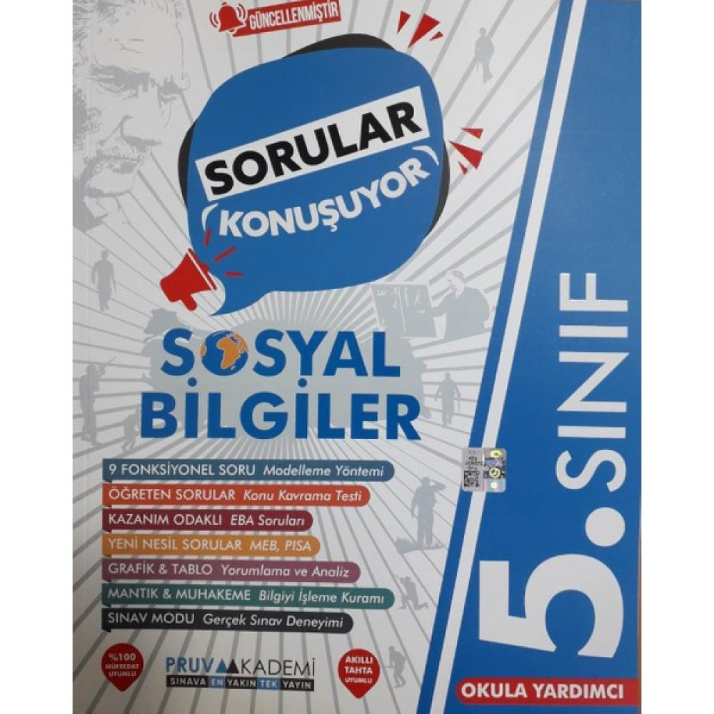 Pruva Akademi 5.sınıf Sosyal Bilgiler Güncel Sorular Konuşuyor Soru Bankası Kaynak Kitapları Fiyatı