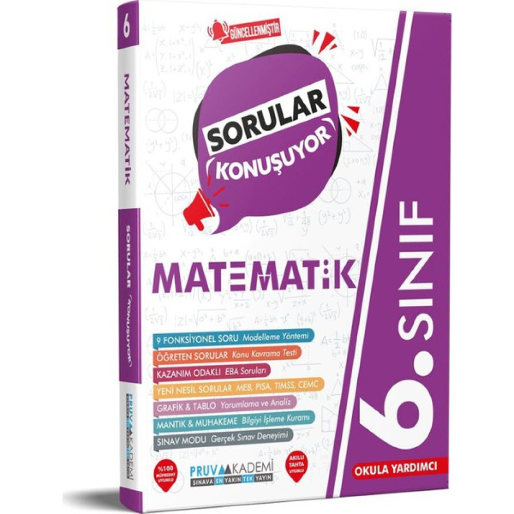 Pruva Akademi 6. Sınıf Matematik Sorular Konuşuyor Matematik Fiyatı