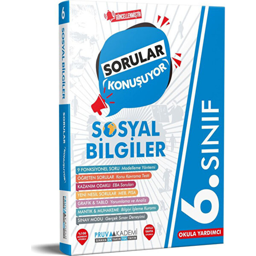 Pruva Akademi 6. Sınıf Sosyal Bilgiler Sorular Konuşuyor Sosyal Bilgiler Fiyatı