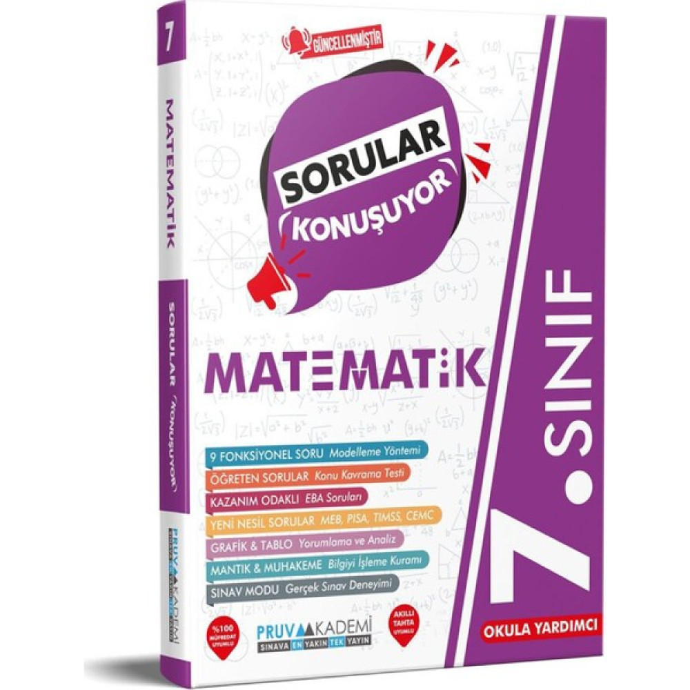 Pruva Akademi 7. Sınıf Matematik Sorular Konuşuyor Matematik Fiyatı