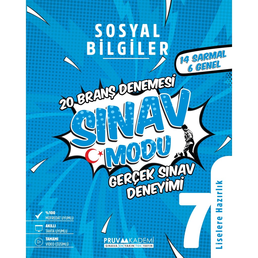 Pruva Akademi 7. Sınıf Sosyal Bilgiler Sınav Modu Deneme Sınavı 2023 Tüm Dersler Fiyatı