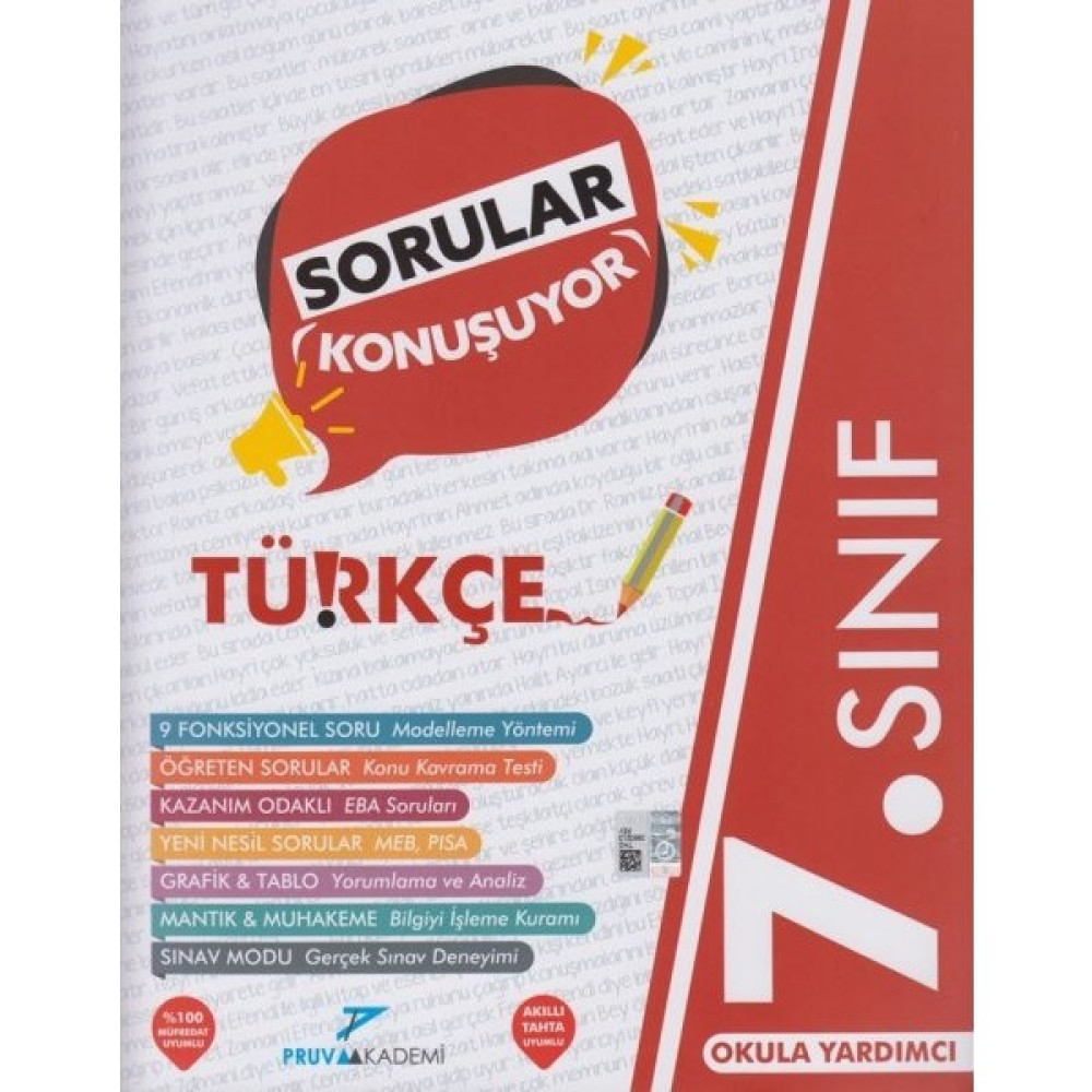 Pruva Akademi 7. Sınıf Türkçe Sorular Konuşuyor Matematik Fiyatı