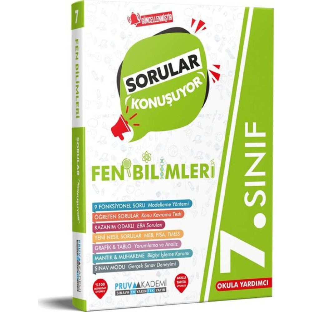 Pruva Akademi 7.Sınıf Fen Bilimleri Sorular Konuşuyor Soru Bankası Fen - Bilişim ve Teknoloji Fiyatı