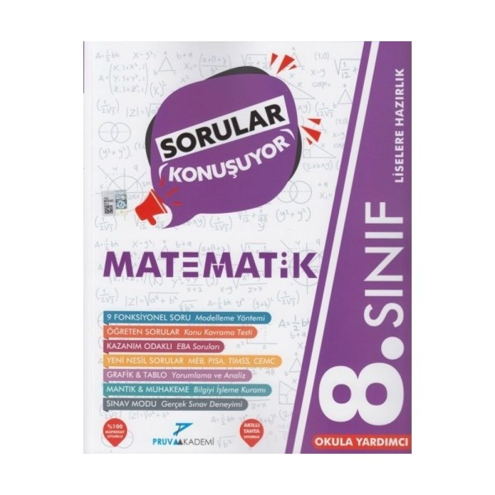 Pruva Akademi 8. Sınıf Matematik Sorular Konuşuyor Soru Bankası Matematik Fiyatı