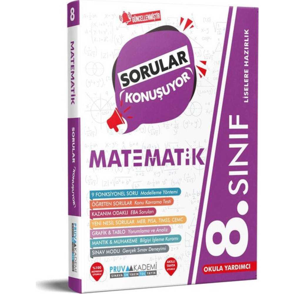 Pruva Akademi 8.Sınıf Matematik Soru Bankası Matematik Fiyatı