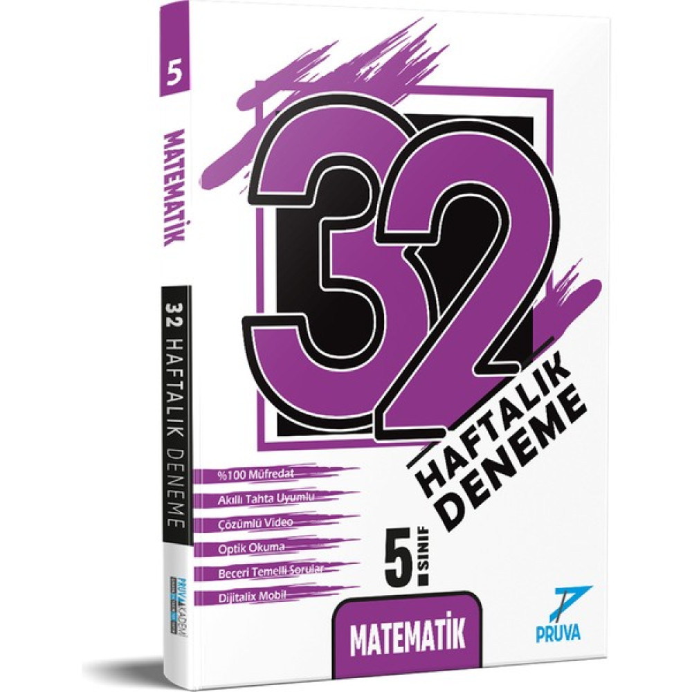 Pruva Yayınları 5. Sınıf Matematik 32 Haftalık Deneme Matematik Fiyatı