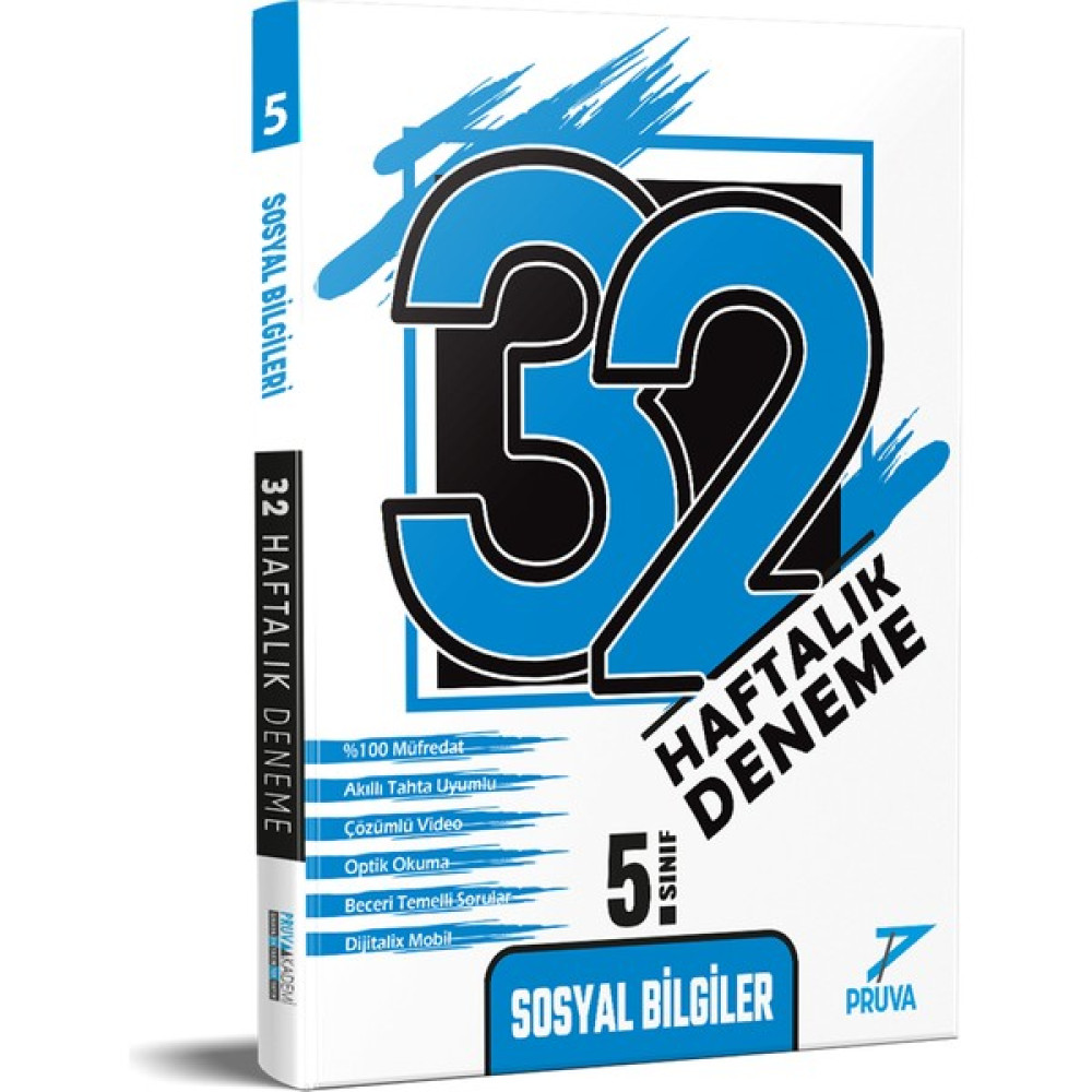 Pruva Yayınları 5. Sınıf Sosyal Bilgiler 32 Haftalık Deneme Sosyal Bilgiler Fiyatı