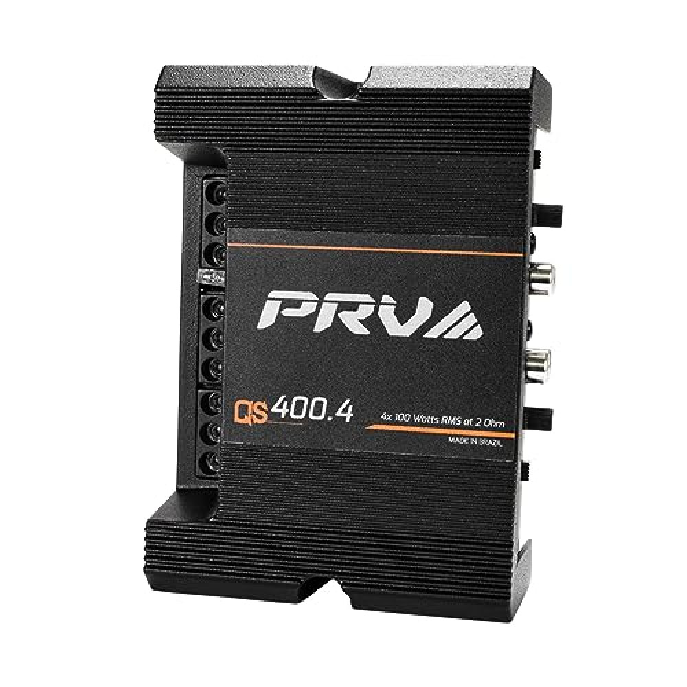 PRV Audio QS400.4 2 Ohm Mini Compact 4 Channel Car Audio Amplifier 4 x 100 Watts RMS at 2 Ohm - 400 Watt Amp Stereo 12 Volts Amp Class D Full Range Bridgeable Car Speakers & Subwoofer Fiyatı