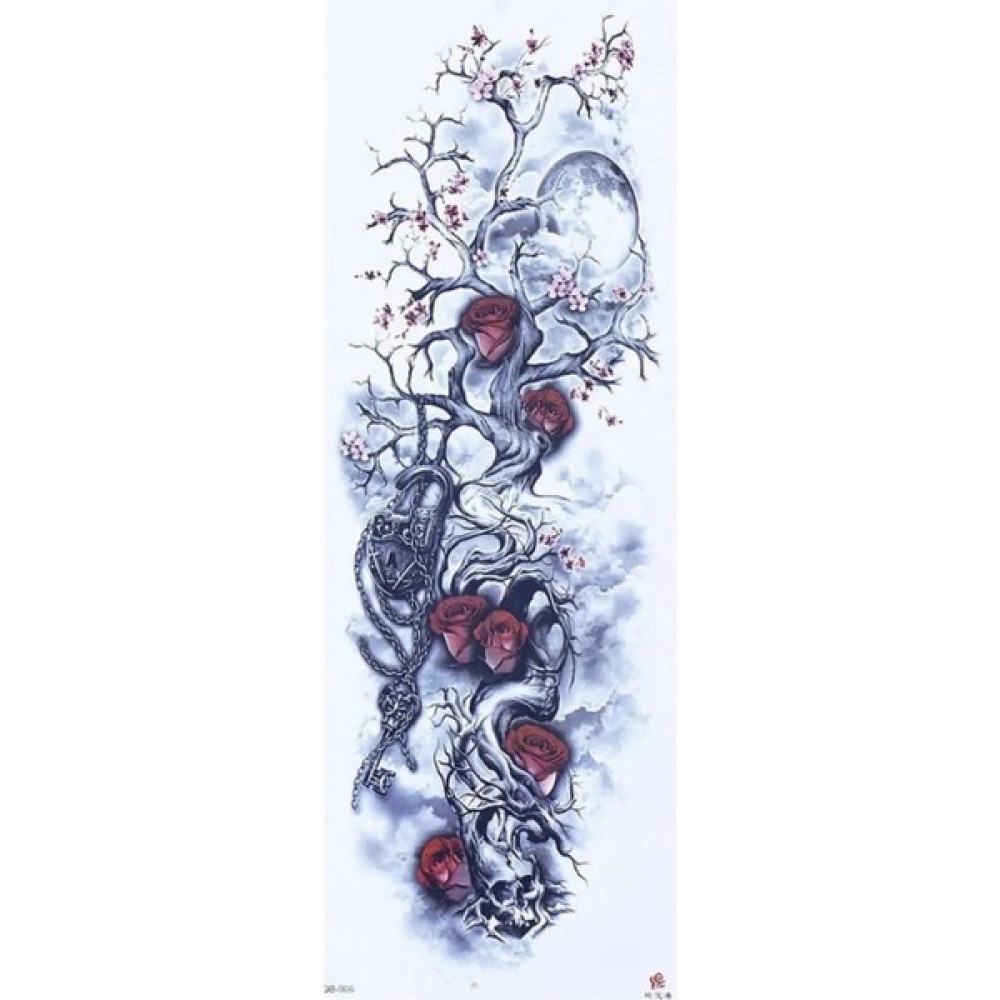 PRVT Geçici Çiçek ve Ağaç Kol Dövme Tattoo Altın, Takı & Aksesuar Fiyatı