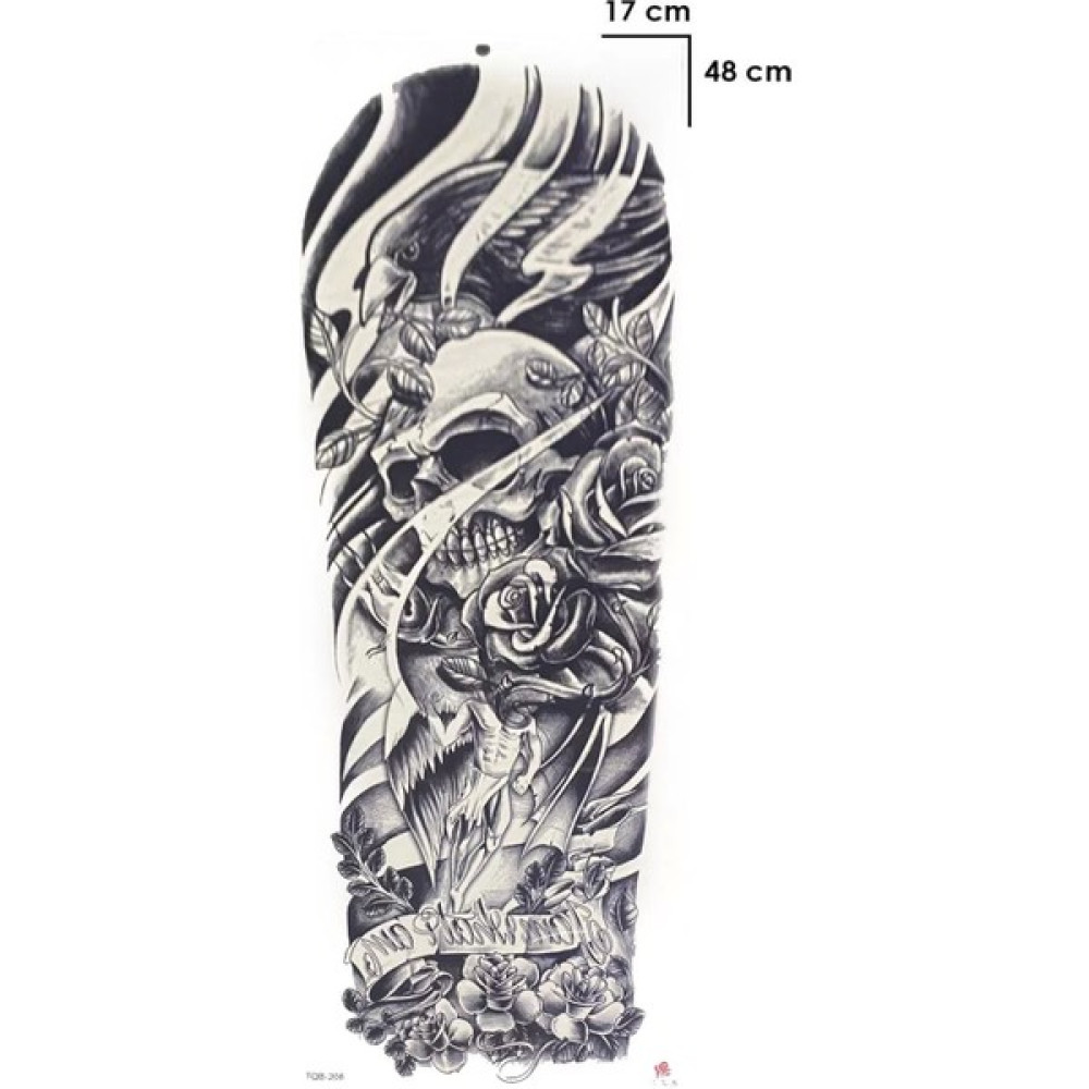 PRVT Geçici Kurukafa Modelli Kol Dövme Tattoo Altın, Takı & Aksesuar Fiyatı