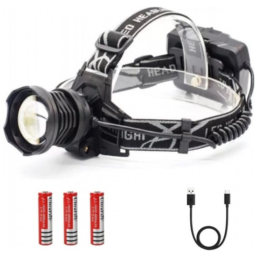 PS-8090 10000 Lümen XHP90 LED Şarj Edilebilir Güçlü Profesyonel Kafa Lambası Oto Boyaları Fiyatı
