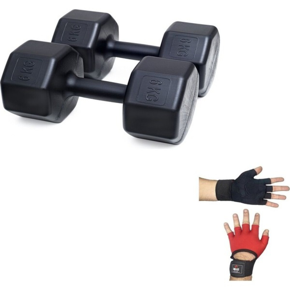 Ps Spor 6 kg Dambıl x 2 Adet + Body Eldiveni - Siyah Oto Boyaları Fiyatı