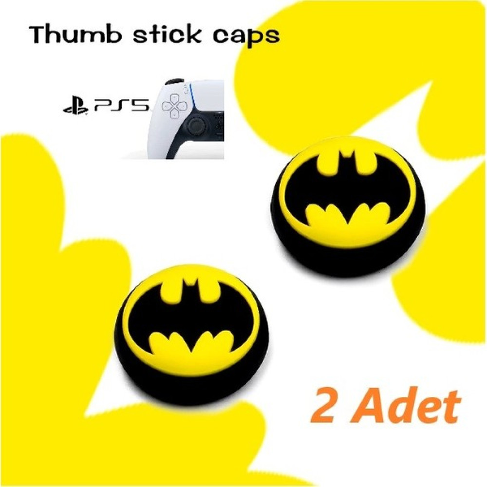Ps5 Dualsense 2 Adet Batman Kabartma Desenli Analog Başlığı PlayStation 5 PS5 Oyunları Fiyatı