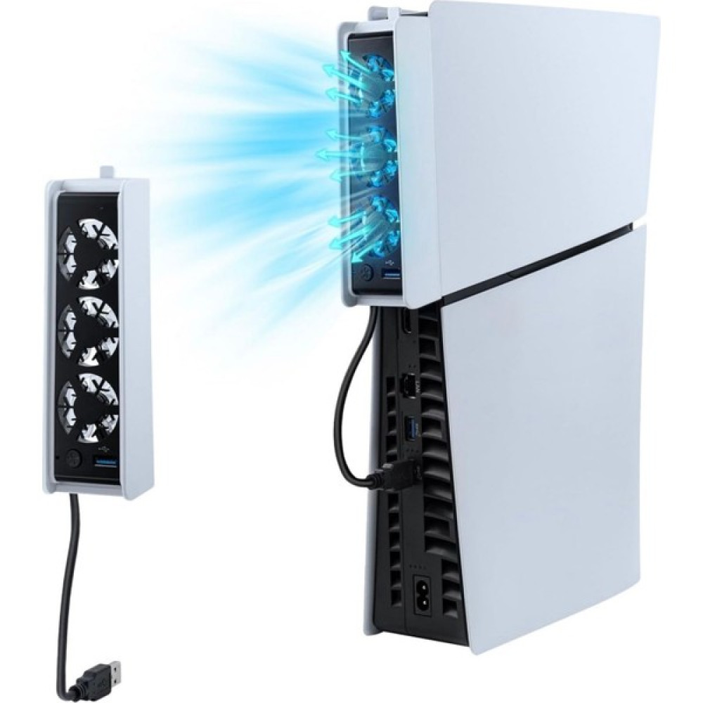 Ps5 Slim Ice Smart Cooling Fan Soğutucu Temperature Control For Playstation 5 Slim Console - White PlayStation 5 PS5 Oyunları Fiyatı