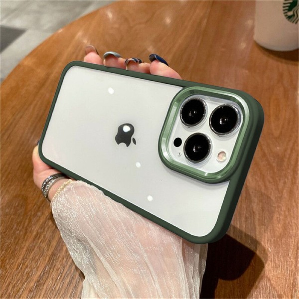 Psgt Apple IPHONE11-11PRO-11PROMAX Kenarları Parlak Arkası Şeffaf Hassas Butonlu Renkli Kapak Kılıf - iPhone 11 Pro Cep Telefonu Kılıfı Fiyatı