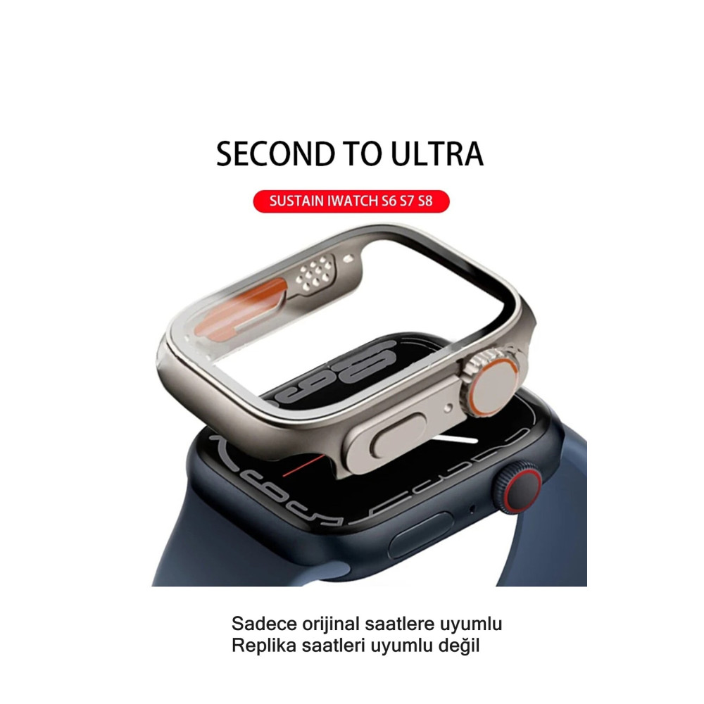 PSGT Ultra Yükseltme Temperli Cam Kapak 8 7 6 5 4 44mm Görünüm Değişikliği Ultra49mm Çerçeve Akıllı Saat Aksesuarı Fiyatı