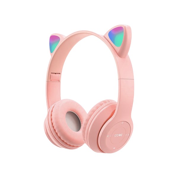 Psl P47M Cat Ear Kedi Kulaklı Kulak Üstü Kablosuz Bluetooth Kulaklık - Pembe Bluetooth Kulaklık Fiyatı