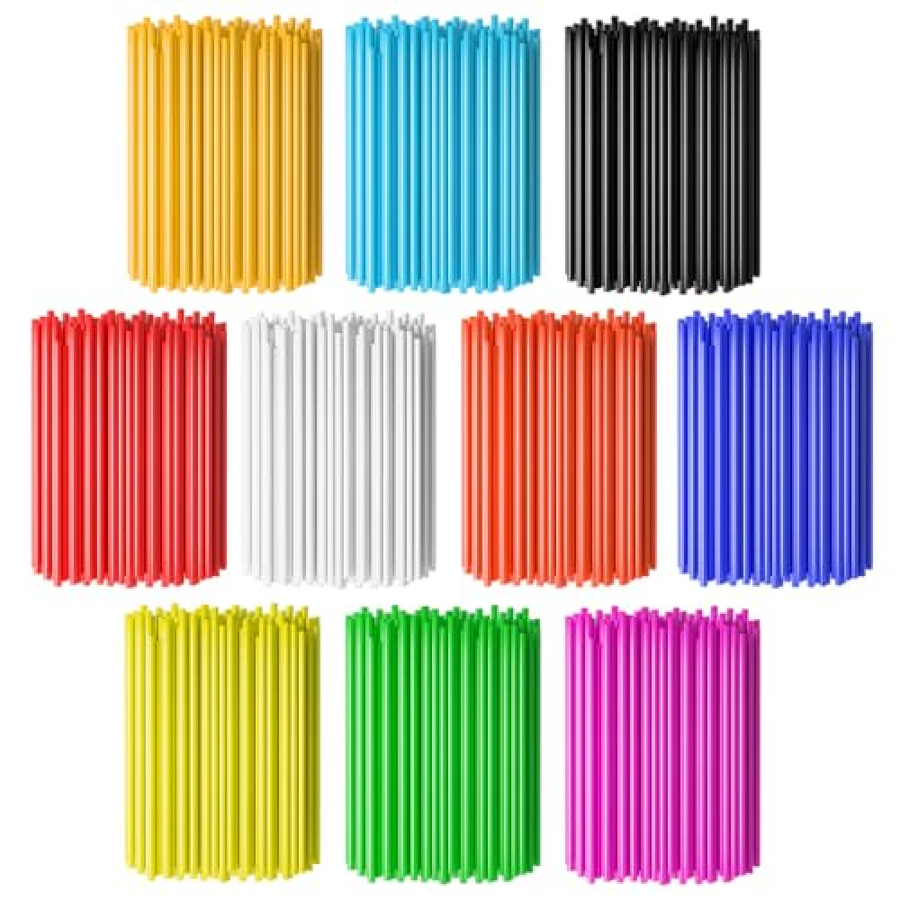 PSLER 72 PCS Spoke Skins Trim Wrap Decoration Protector Pipe Motocross Pit Dirt Bike Aaccessories