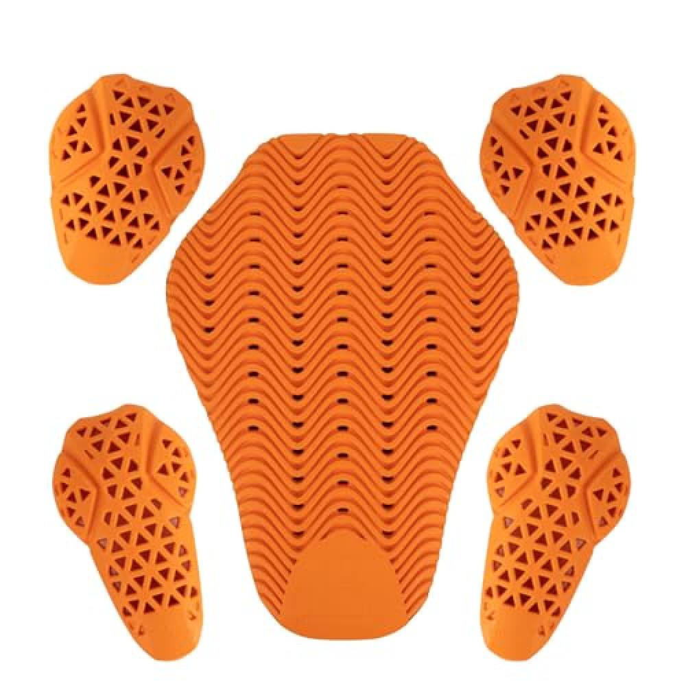 PSLER Full CE Level 2 Certified Motorcycle Armor Back Pad Elbow and Shoulder Protection Pads Set,Motorcycle Armor Back Protector Inserts for Motorcycle Jackets,5PCS