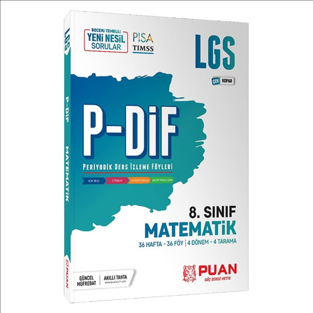 Puan Yayınları 8. Sınıf LGS Matematik PDİF Konu Anlatım Föyleri Kaynak Kitapları Fiyatı