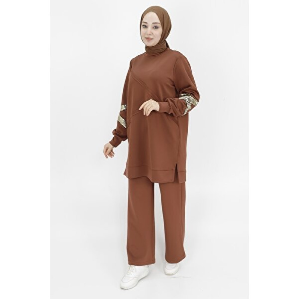 Puane 10367 Scuba Pul Detaylı Sweatshirt Bayan Sweatshirt Fiyatı