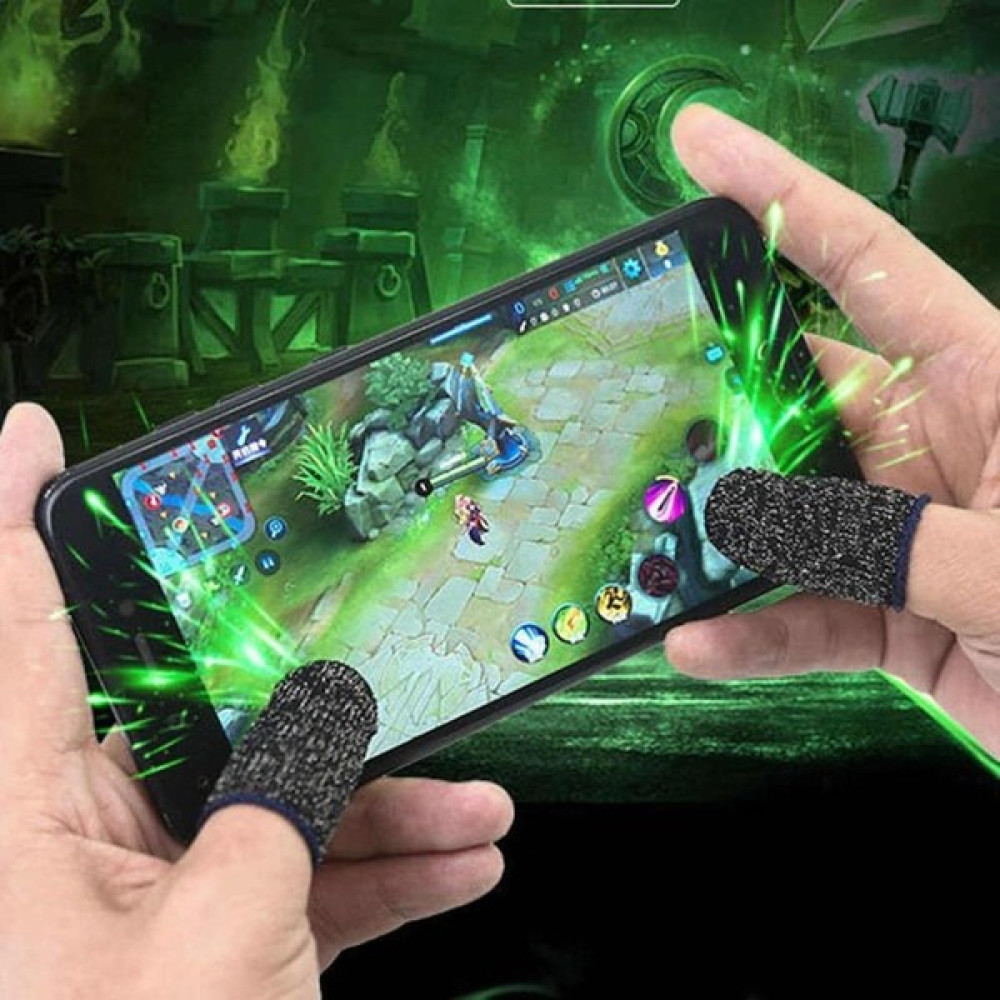 Pubg Eldiven Oyun Çift Parmak Telefon Dokunmatik Oyuncu Eldiveni - 0 RH (-) Siyah Cep Telefonu Aksesuarı Fiyatı