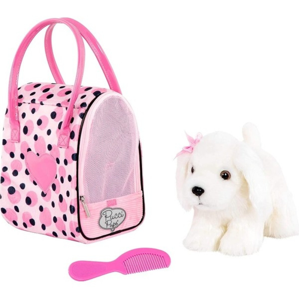 Pucci Pups Maltese ve Tarak - 310 Pembe Peluş Oyuncaklar Fiyatı