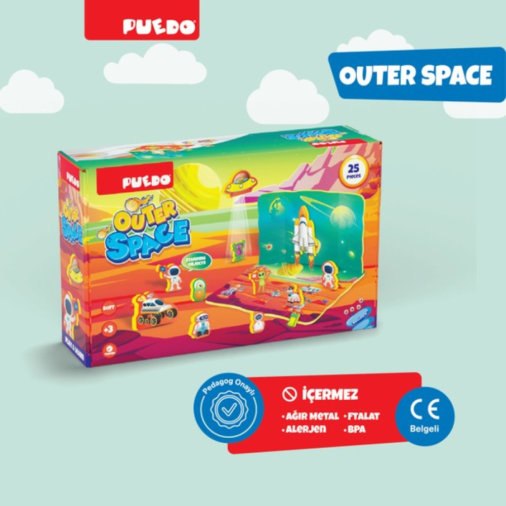 Puedo 3D Outer Space / Eğitici Oyuncak / Gezegenleri Öğreten Oyun Puzzle / Uzay Temalı / 25 Parça / +3 Yaş Eğitici Oyuncak Fiyatı